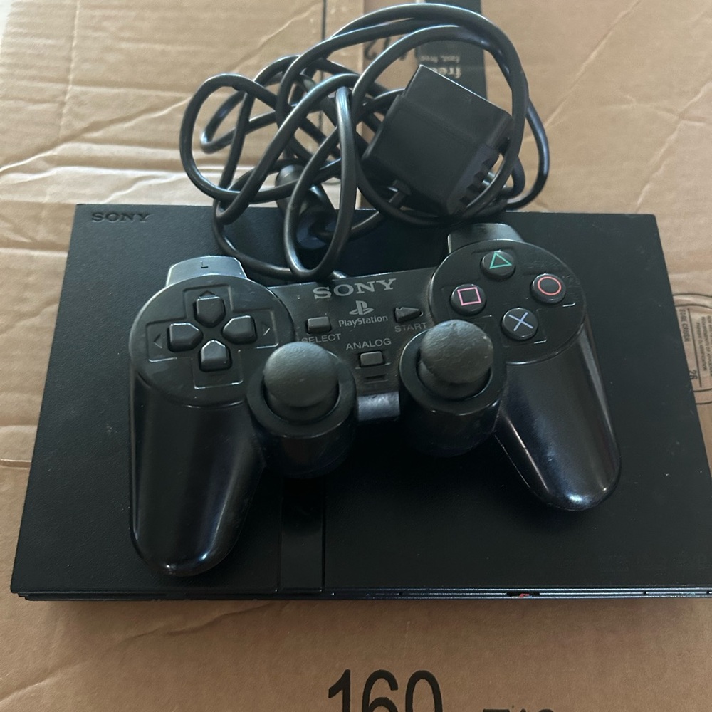 Sony PlayStation 2 PS2 Slim SCPH-77001 Black Replacement Console Only TESTED